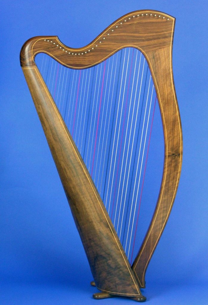 American Black Walnut harp