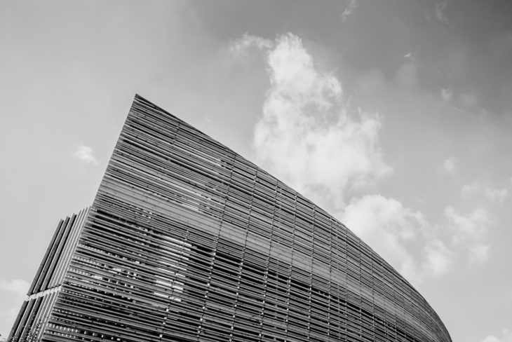 tall wooden building